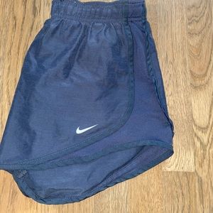 Navy Nike athletic shorts